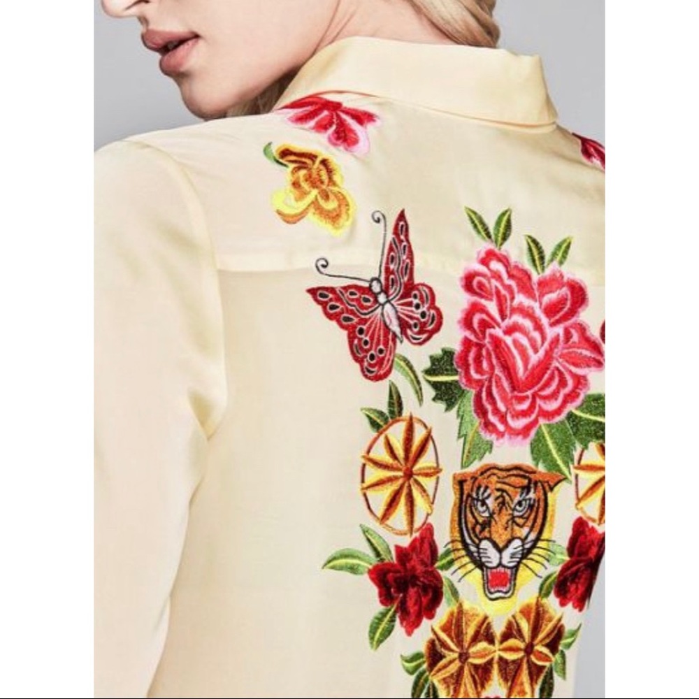 Marciano embroidered button down